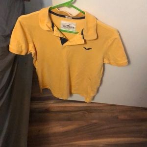 Hollister Yellow Polo Shirt